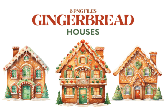 Christmas Gingerbread House Clipart PNG: A Holiday Graphic Design Asset for Marketers