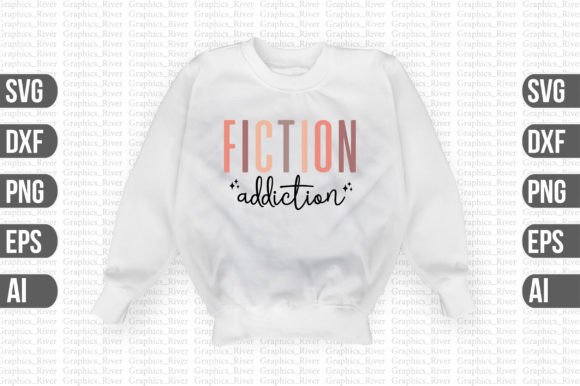 Fiction Addiction Svg: Graphics for Crafts