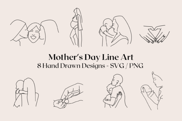 Mother’s Day SVG PNG Line Art Review for Real Projects