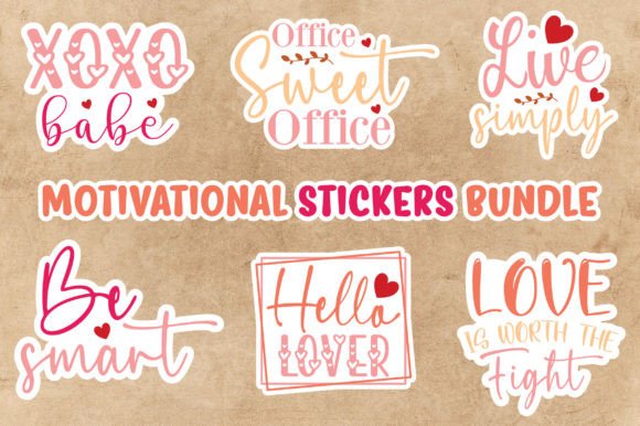 Motivational Stickers Bundle: A Versatile Graphic Design Asset for Local Business Branding