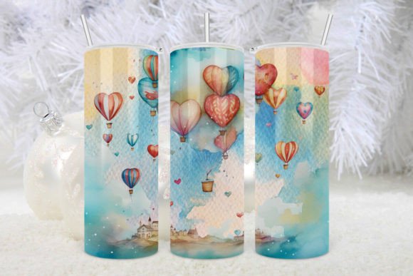 Valentines Balloon Hearts Tumbler 2: Graphics for Freebies