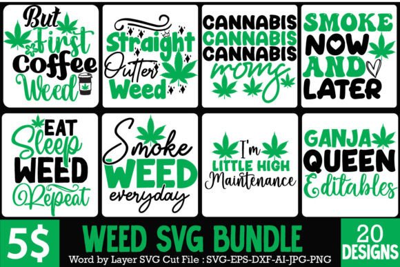 Weed SVG Bundle Free: A Practical Graphic Design Asset for Crafts & Merchandise